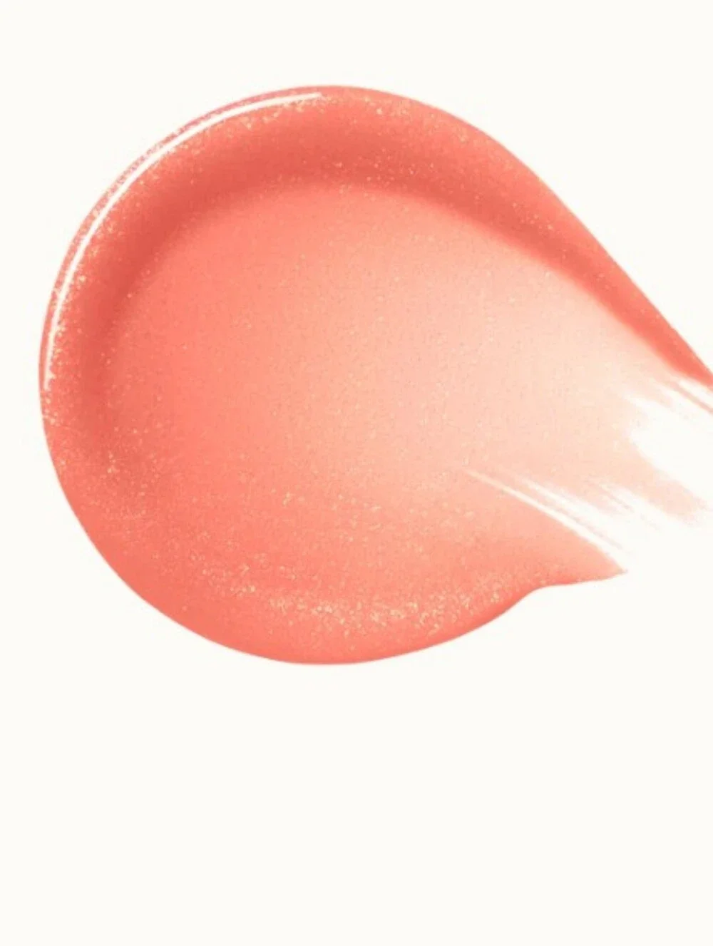 RARE BEAUTY Beam Lip Gloss — Peachy Coral with Pink Pearl